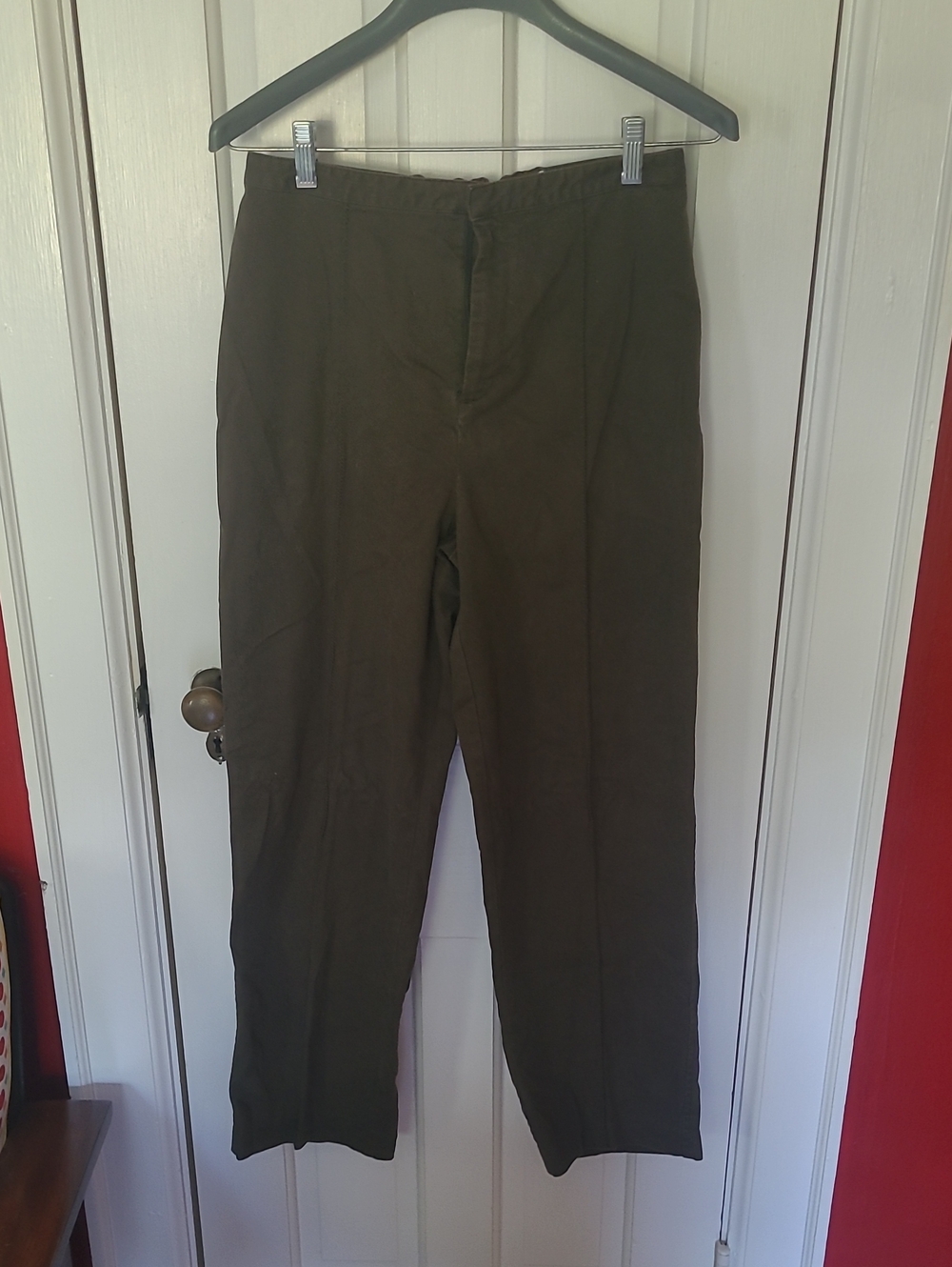 White Stag Classic Women's Straight-Leg Pants — Olive Green